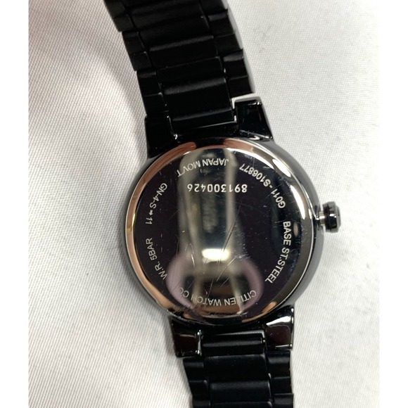 Citizen Quartz Watch Womens G011-S106877‎ Black Metal Bracelet Japan NEW BATTERY main image 10